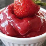 What is strawberry puree made of